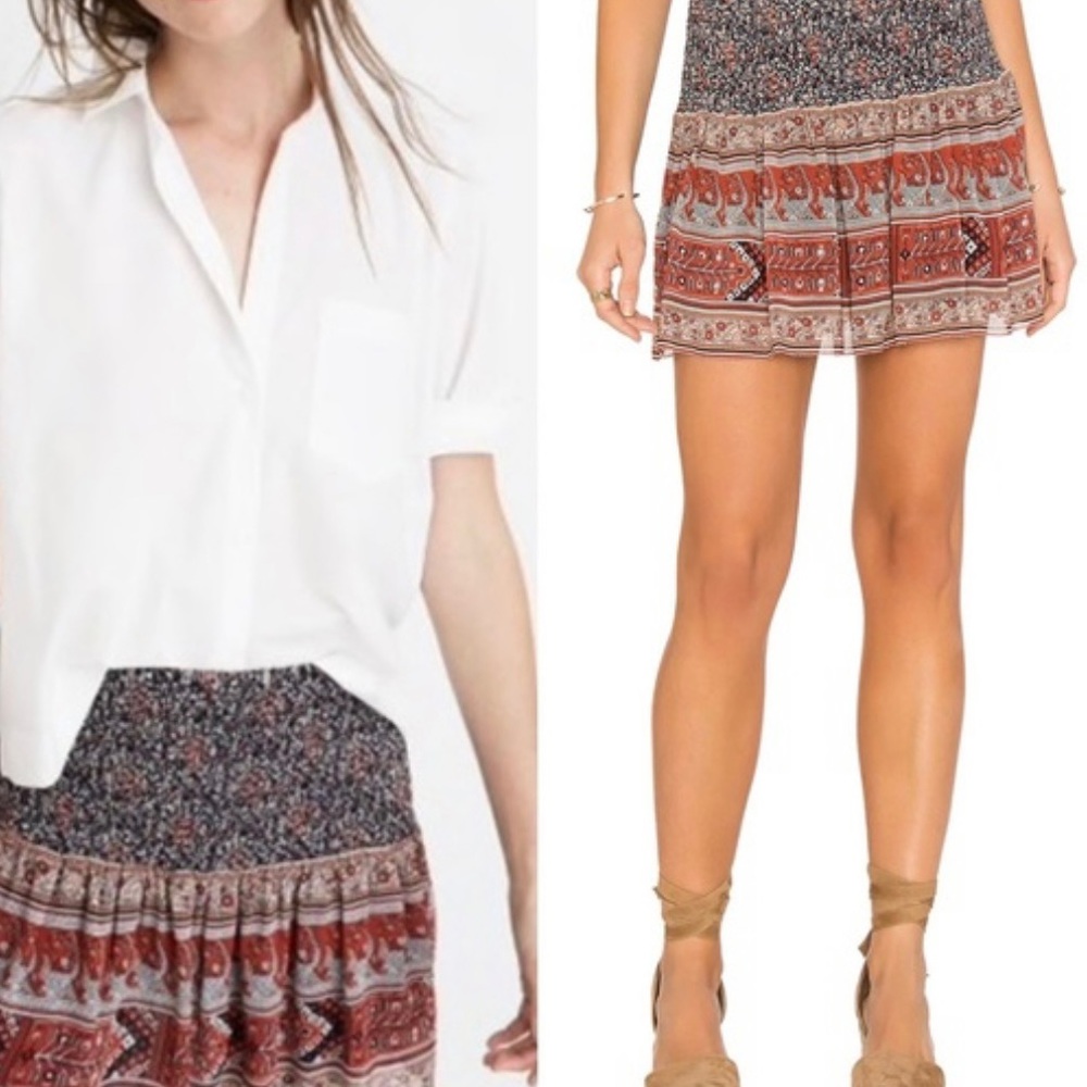 Ulla Johnson Colette smocked mini skirt